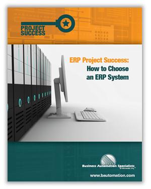 Guide cover: ERP Project Success, How to Choose an ERP System