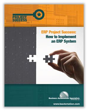Guide cover: ERP Project Success, How to Implement an ERP System