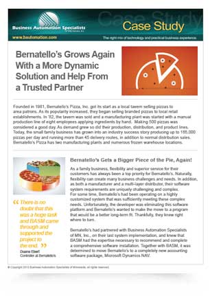 Bernatello's Pizza case study cover