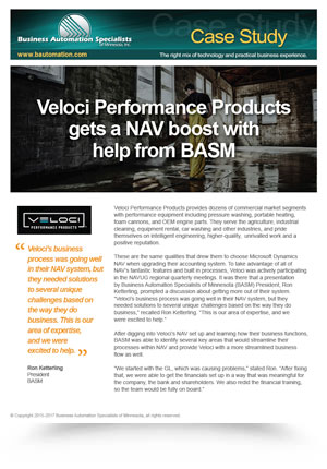 Veloci Performance Products case study cover