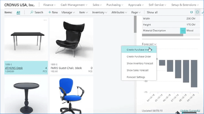 Create a Purchase Order or Purchase Invoice