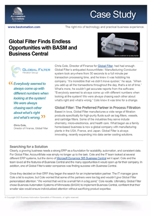 Global Filter Case Study